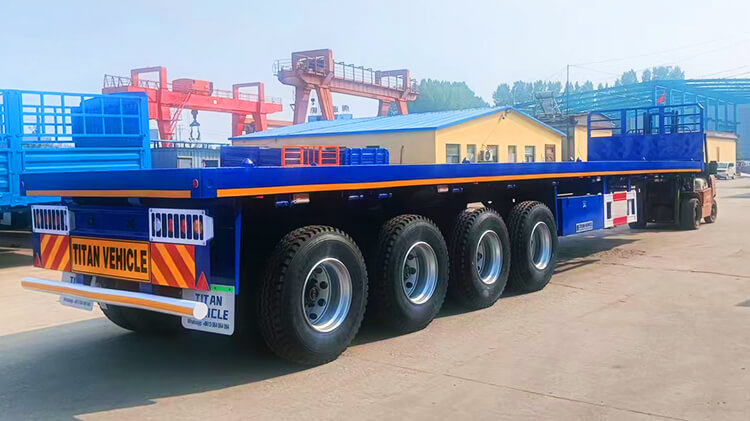 4 Axle Flatbed Truck Trailer for Sale in Zambia