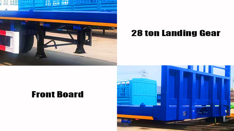 4 Axle Flatbed Truck Trailer for Sale in Zambia
