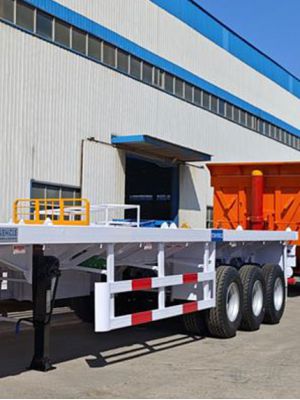 Remorque Semi Plateau a de Semi Remorque 40 Pieds