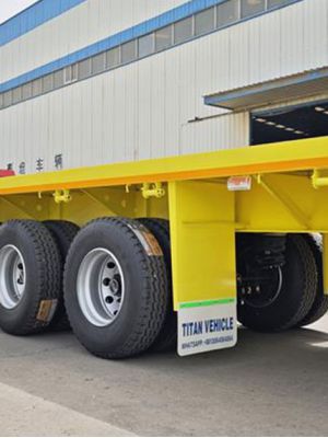 Remorque Semi Plateau a de Semi Remorque 40 Pieds